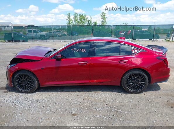 1G6DT5RW5M0125498 2021 CADILLAC CT5 Red სალონის 360-გრადუსიანი ხედი