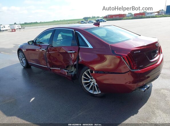1G6KF5RS2HU145394 2017 CADILLAC CT6 Red Trasero izquierdo