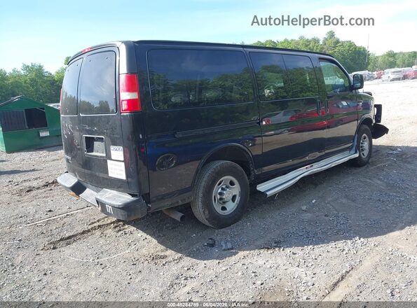 1GAWGEFF2G1173529 2016 CHEVROLET EXPRESS Black Trasero derecho