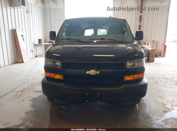 1GAZGNFG4L1176593 2020 CHEVROLET EXPRESS Black Вид спереду