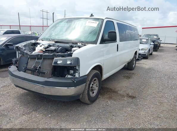1GAZGPFG1K1262261 2019 CHEVROLET EXPRESS White Առջևի ձախ երեք քառորդ տեսարան