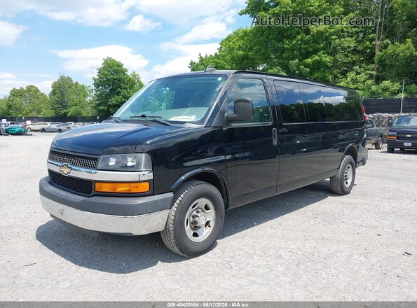 1GAZGPFG9G1315053 2016 CHEVROLET EXPRESS Black Առջևի ձախ երեք քառորդ տեսարան