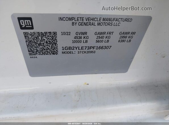 1GB2YLE73PF166307 2023 CHEVROLET SILVERADO White Вид підкапотного простору