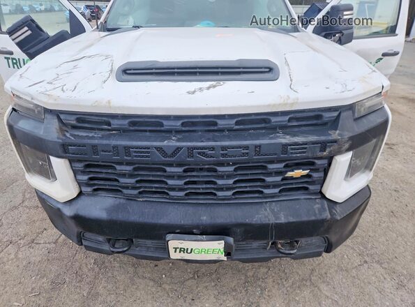 1GC0WLE70LF268554 2020 CHEVROLET SILVERADO White Widok wnętrza z tyłu