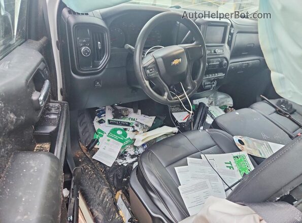 1GC0WLE70LF268554 2020 CHEVROLET SILVERADO White Widok deski rozdzielczej