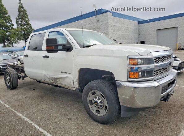 1GC1CREG6KF198086 2019 CHEVROLET SILVERADO White Передня права чверть