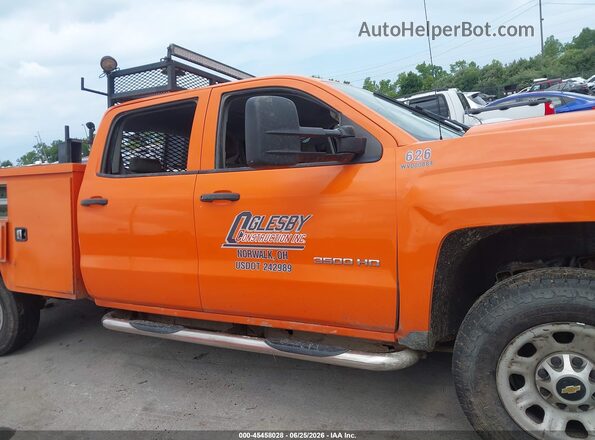 1GC1CYEGXJF210698 2018 CHEVROLET SILVERADO Orange Панорамний вид салону 360°