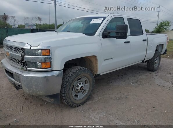 1GC1KREG7KF280864 2019 CHEVROLET SILVERADO White წინა მარცხენა ხედი სამი მეოთხედიდან