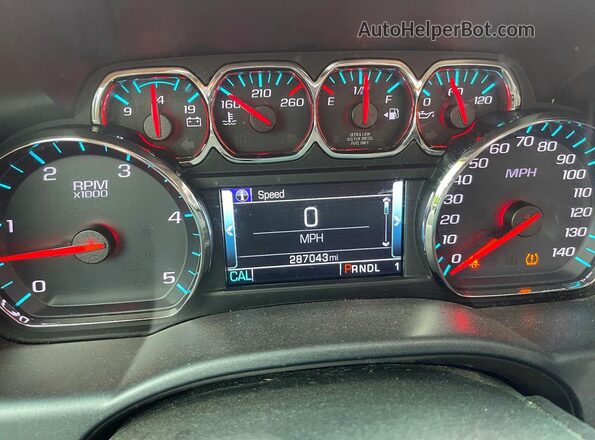 1GC1KSEY4KF265478 2019 CHEVROLET SILVERADO White Vista del salpicadero