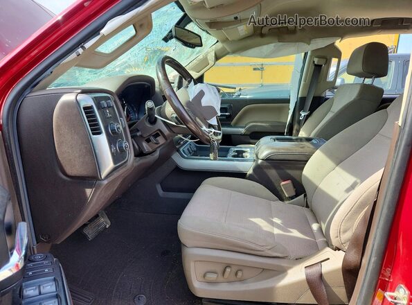1GC1KSEY5KF239309 2019 CHEVROLET SILVERADO Maroon Widok wnętrza z przodu