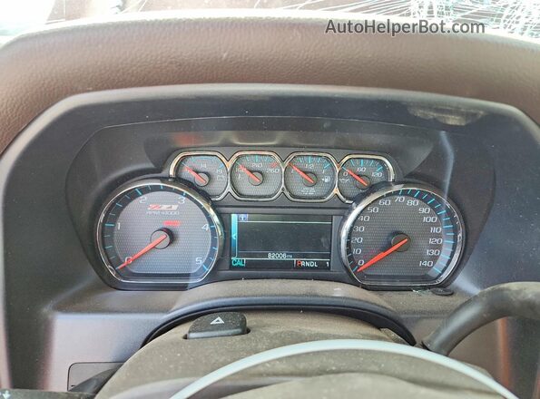 1GC1KSEY5KF239309 2019 CHEVROLET SILVERADO Maroon Widok zestawu wskaźników