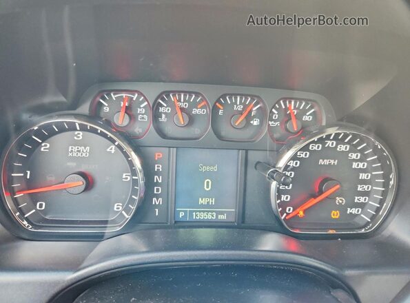 1GC1KUEG0GF230981 2016 CHEVROLET SILVERADO White Vista del cuadro de instrumentos