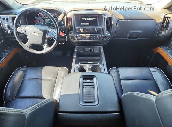 1GC1KUEY3KF196200 2019 CHEVROLET SILVERADO Синий Вид панели приборов