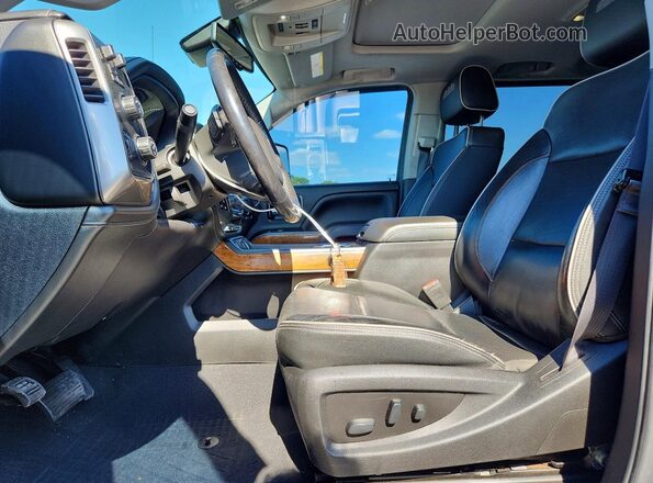1GC1KUEY3KF196200 2019 CHEVROLET SILVERADO Синий Вид салона спереди