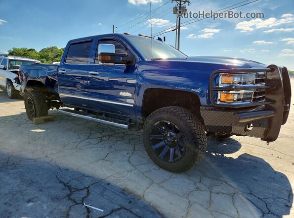 1GC1KUEY3KF196200 2019 CHEVROLET SILVERADO Синий Передняя правая четверть