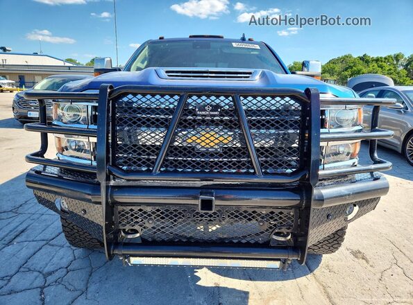1GC1KUEY3KF196200 2019 CHEVROLET SILVERADO Синий Вид спереди