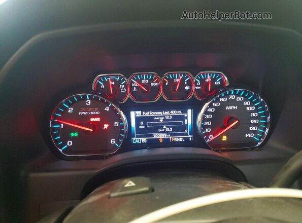 1GC1KVEG2JF186107 2018 CHEVROLET SILVERADO Black Vista del cuadro de instrumentos