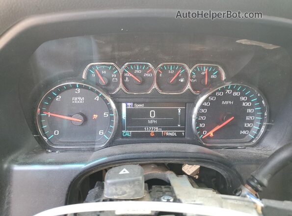 1GC1KVEG2JF261212 2018 CHEVROLET SILVERADO White ხელსაწყოთა პანელის ხედი