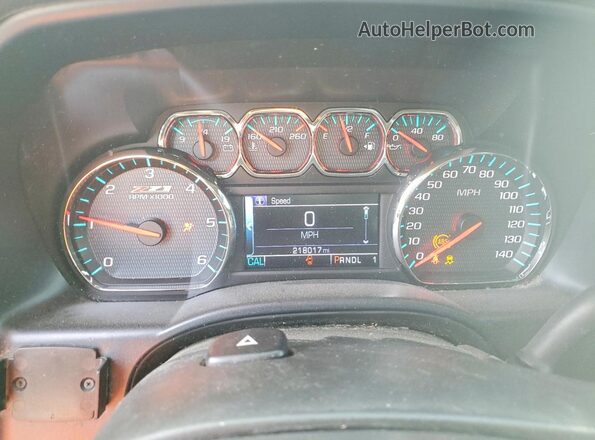 1GC1KVEG4HF183087 2017 CHEVROLET SILVERADO Белый Вид щитка приборов
