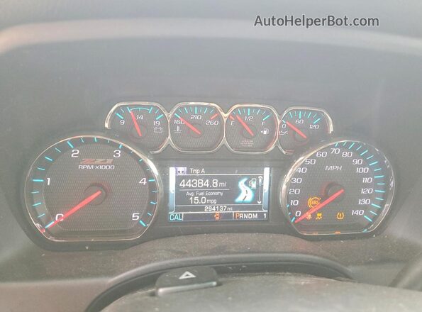 1GC1KWE82GF115920 2016 CHEVROLET SILVERADO Blue Вид щитка приладів