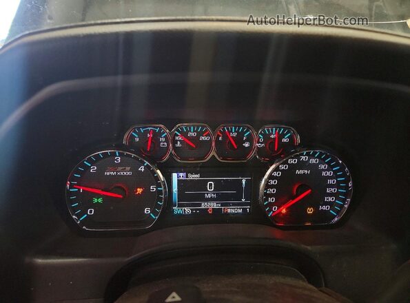 1GC1KWEG0GF278900 2016 CHEVROLET SILVERADO Black Instrument cluster view