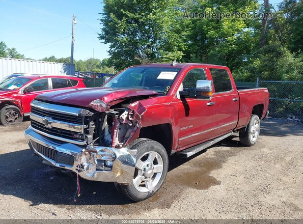 1GC1KWEGXGF260680 2016 CHEVROLET SILVERADO Бордовый Передняя левая четверть