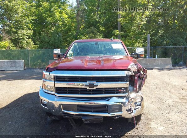 1GC1KWEGXGF260680 2016 CHEVROLET SILVERADO Бордовый Вид щитка приборов