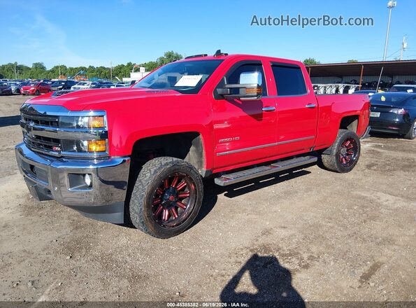 1GC1KWEY7JF191656 2018 CHEVROLET SILVERADO Red Front left