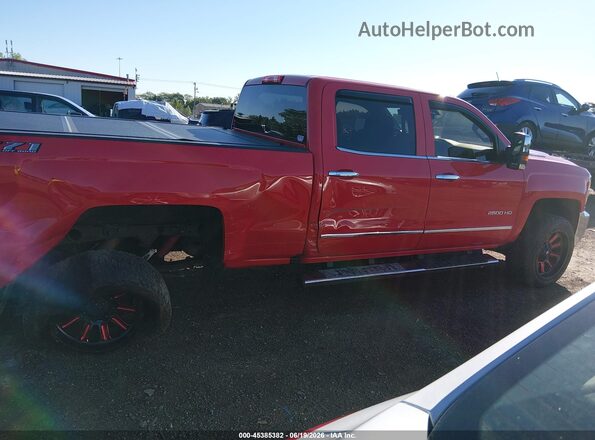 1GC1KWEY7JF191656 2018 CHEVROLET SILVERADO Red Rear interior view