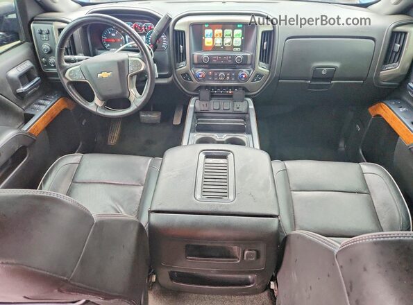 1GC1KXEY0JF160447 2018 CHEVROLET SILVERADO Blue Вид панелі приладів