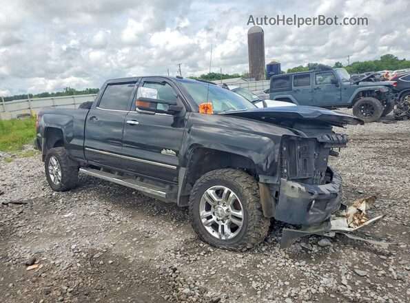 1GC1KXEY4JF224201 2018 CHEVROLET SILVERADO Черный Передняя правая четверть