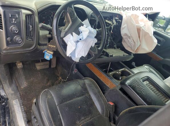 1GC1KXEY4JF224201 2018 CHEVROLET SILVERADO Черный Вид панели приборов