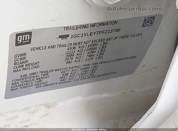 1GC1YLEY7PF213788 2023 CHEVROLET SILVERADO Black Շարժիչի բաժամունքի տեսք
