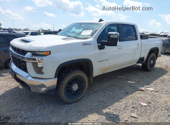 1GC1YNEY4MF254922 2021 CHEVROLET SILVERADO White Vista tres cuartos delantera izquierda