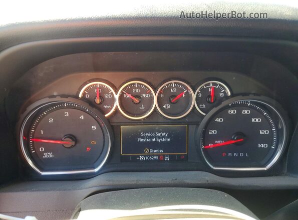 1GC1YNEY9LF186082 2020 CHEVROLET SILVERADO Silver Սարքավորումների վահանակի տեսք