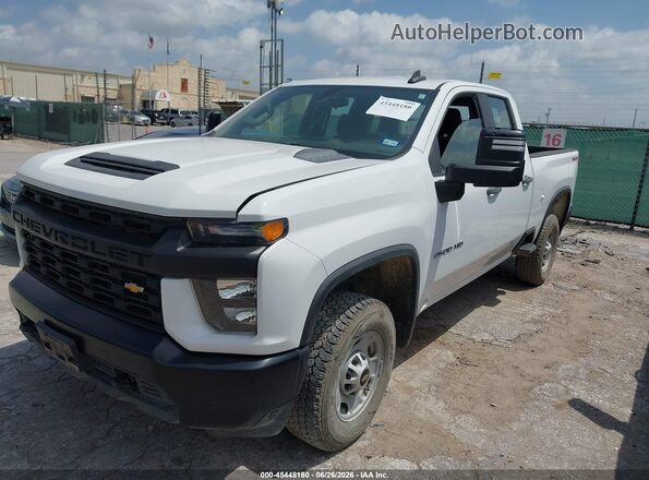1GC2YLE70MF243609 2021 CHEVROLET SILVERADO Белый Передняя левая четверть