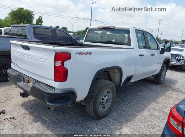 1GC2YLE70MF243609 2021 CHEVROLET SILVERADO Белый Задняя правая четверть
