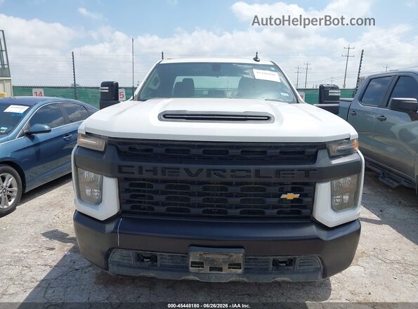 1GC2YLE70MF243609 2021 CHEVROLET SILVERADO Белый Вид щитка приборов