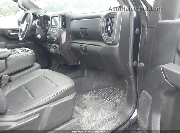 1GC2YLE73MF212760 2021 CHEVROLET SILVERADO Black Вид салону спереду