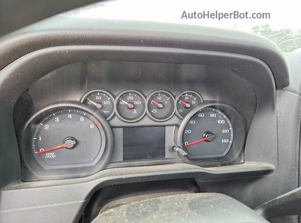 1GC3YLE7XMF209567 2021 CHEVROLET SILVERADO Белый Вид щитка приборов