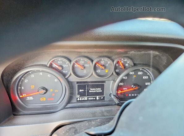 1GC4KME79SF366290 2025 CHEVROLET SILVERADO White Вид щитка приладів