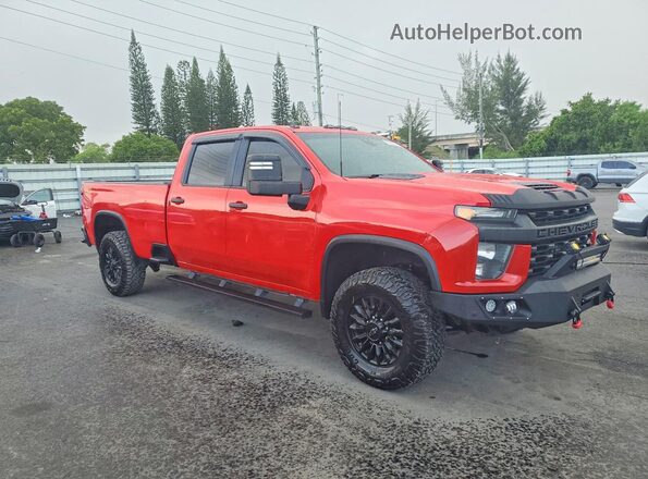 1GC4YLE74PF169706 2023 CHEVROLET SILVERADO Red წინა მარჯვენა
