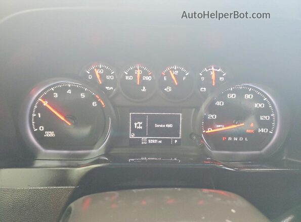 1GC4YLE74PF169706 2023 CHEVROLET SILVERADO Red ხელსაწყოთა პანელის ხედი