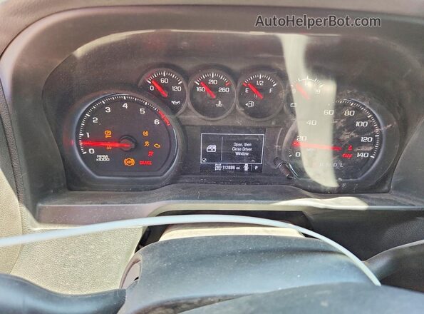 1GC4YLE75NF186639 2022 CHEVROLET SILVERADO White Instrument cluster view