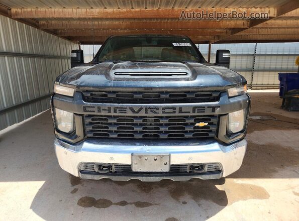 1GC4YLE79NF264534 2022 CHEVROLET SILVERADO Black წინა ხედი