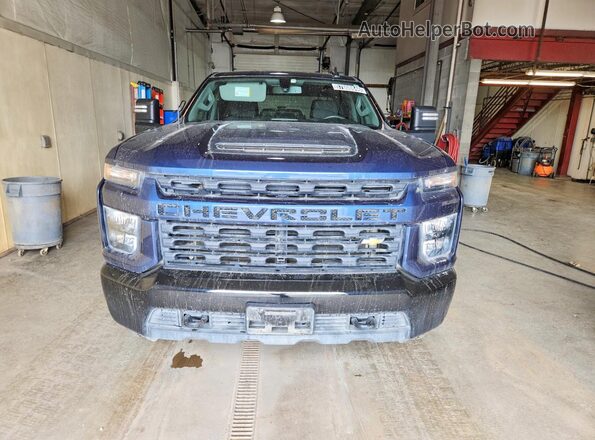 1GC4YME74MF291192 2021 CHEVROLET SILVERADO Blue Vista frontal