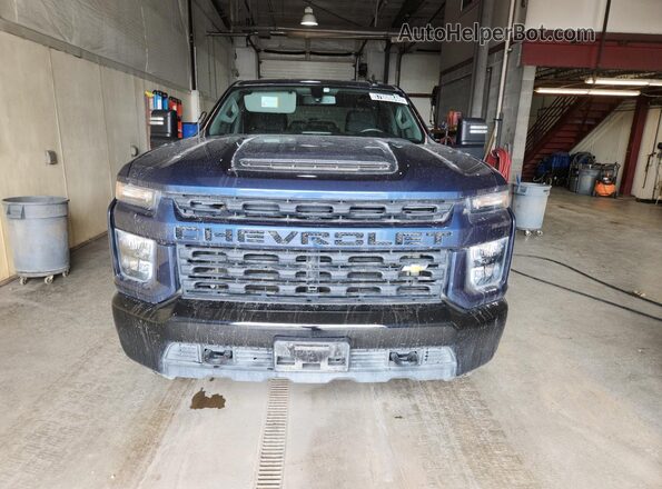 1GC4YME74MF291192 2021 CHEVROLET SILVERADO Blue Vista de la etiqueta del VIN
