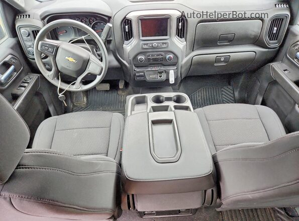 1GC4YME74MF291192 2021 CHEVROLET SILVERADO Blue Vista del salpicadero