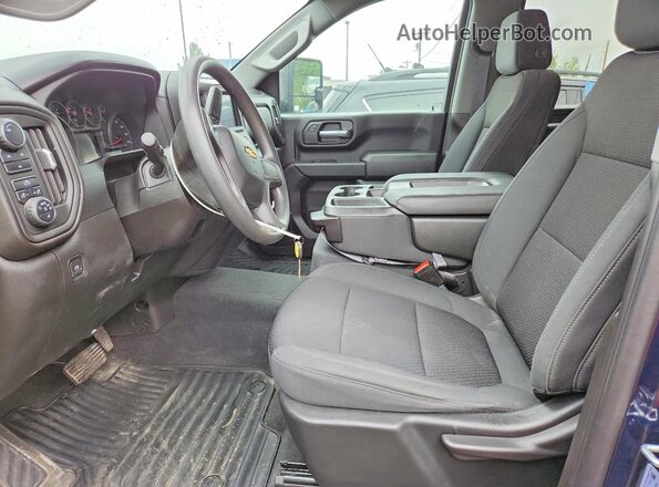 1GC4YME74MF291192 2021 CHEVROLET SILVERADO Blue Vista interior delantera