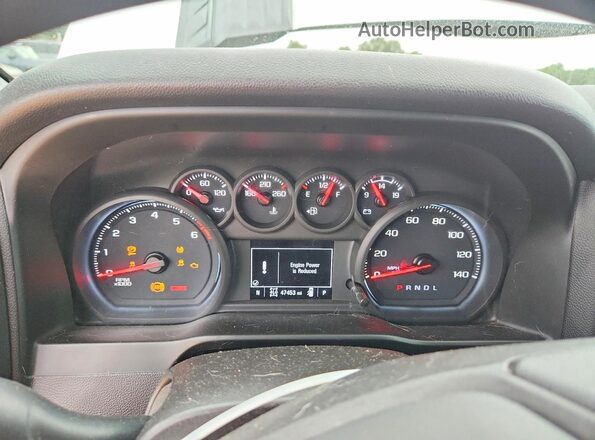 1GC4YME74NF150060 2022 CHEVROLET SILVERADO Silver Vista del cuadro de instrumentos